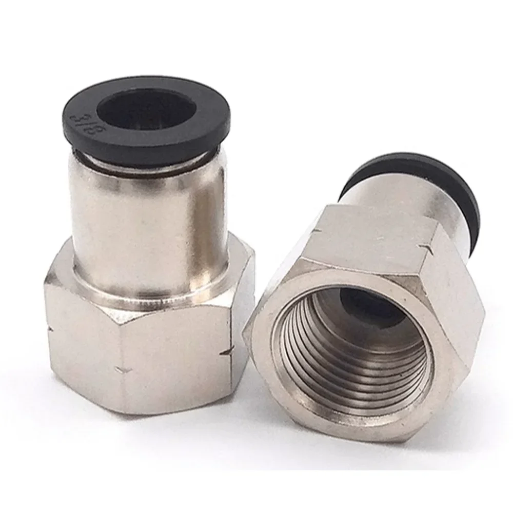 1/8" 1/4" 3/8" 1/2" NPT Male Female 1/8"- 5/8" Inch Tube OD Elbow Pneumatic Push To Connect Air Fitting Quick Release Connector-BOLTTE