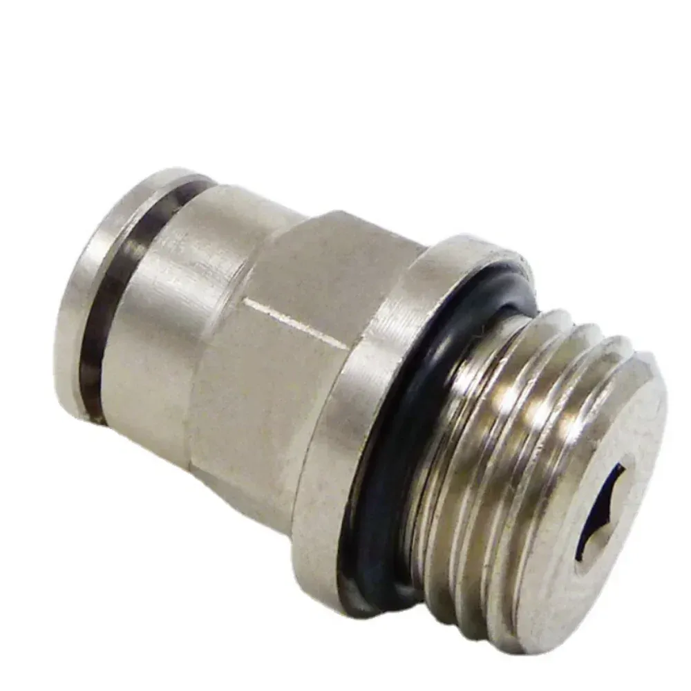 PC POC PL PH SL M5 M6 1/8" 1/4" 3/8" 1/2" BSP Male Female Elbow Tee Pneumatic Brass Push In Quick Connector Release Air Fitting-BOLTTE