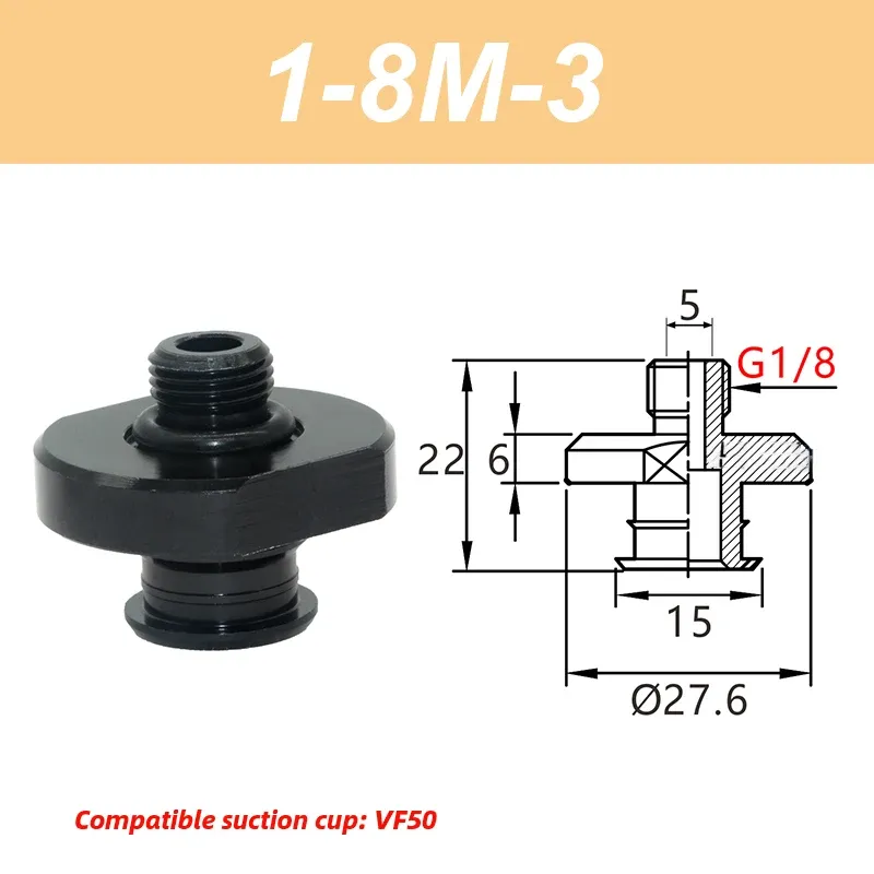 VF Series Manipulator silicone vacuum suction cup VF15/20/25/30/40/50 industrial pneumatic components accessories-BOLTTE
