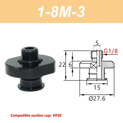 VF Series Manipulator silicone vacuum suction cup VF15/20/25/30/40/50 industrial pneumatic components accessories-BOLTTE
