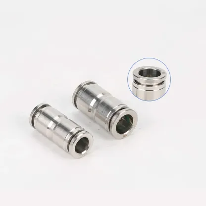 1/8" 1/4" 3/8" 1/2" 3 4 6 8 10 12 14 16mm  Equal Reducer Pneumatic 304 316 Stainless Ste Push In Connector Release Air Fitting-BOLTTE