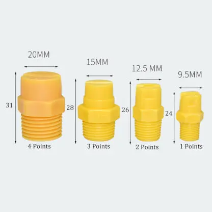 Pack of 10 Environmental Cleaning Integrated Fan Connected Spray Plastic Nozzle PP