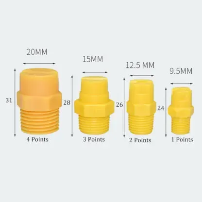 Pack of 10 Environmental Cleaning Integrated Fan Connected Spray Plastic Nozzle PP