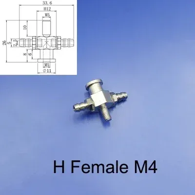 5PCS Manipulator Vacuum Sucker Fittings Hardware Adapter M4 M5 Thread Big Head Small Head Pneumatic Accessories Suction Cup Base-BOLTTE