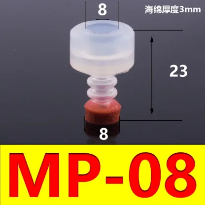 5 PCS Mechanical arm sponge vacuum suction cup strong suction nozzle industrial pneumatic accessories MP-08 10 12 15 20 30 40 50-BOLTTE