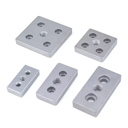 4PCS Aluminum Alloy End Connection Plate 3060 4080 4590 6060 8080 Caster Adjustable Levelling Feet Support aluminium profile