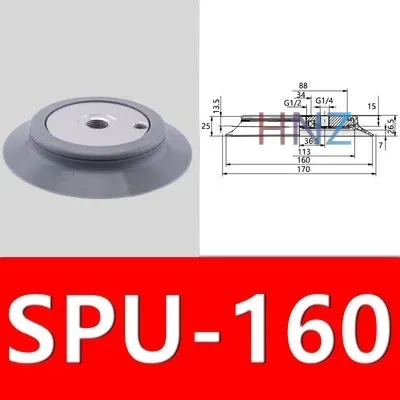 vacuum sucker SPU-100 125 160 210 250 industrial pneumatic glass sucker-BOLTTE