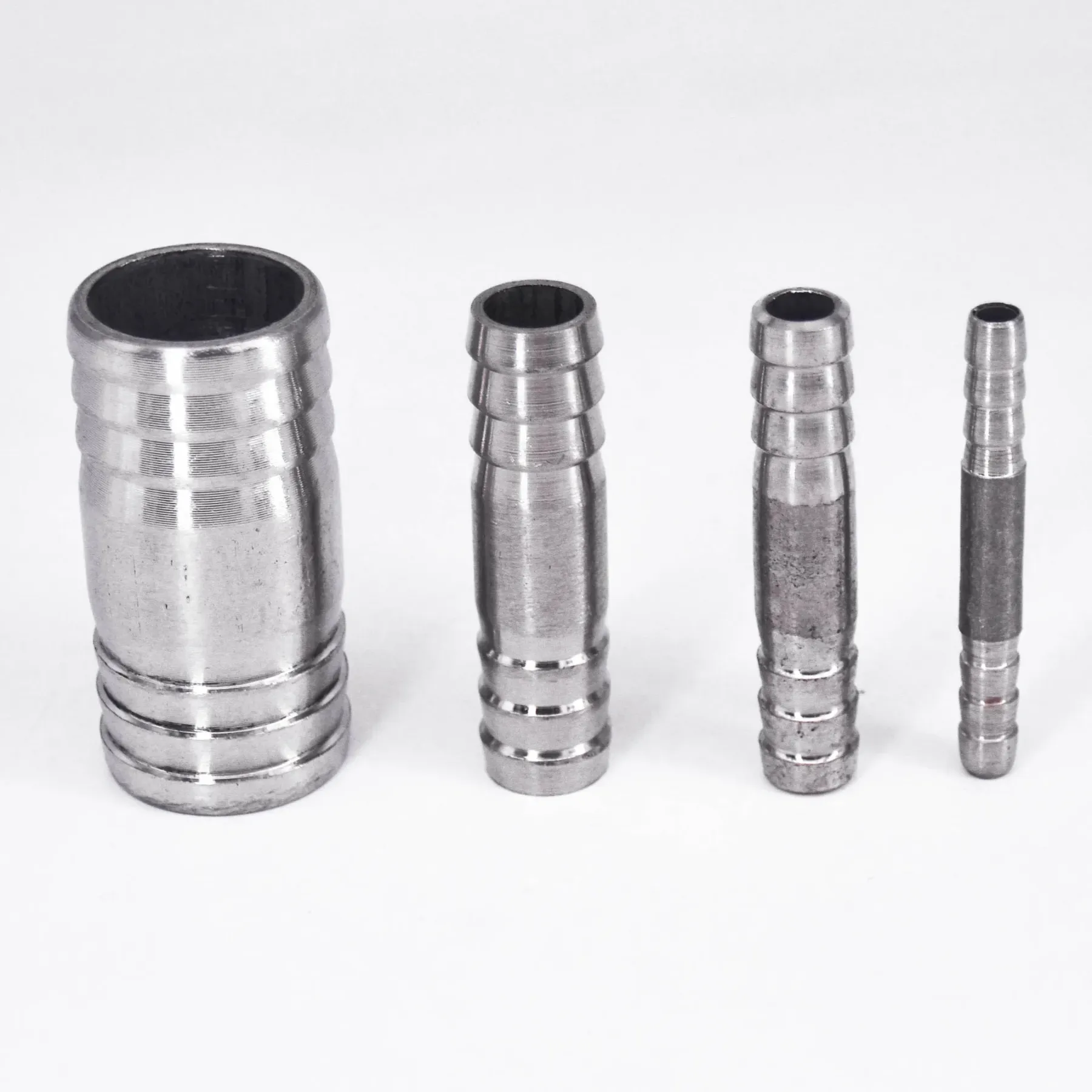 6 8 10 12 13 14 15 16 17 18 19 20 21 22 24 25 -76 mm Hose Barb Equal Straight Nipple Connector 304 Stainless Steel Pipe Fitting-BOLTTE