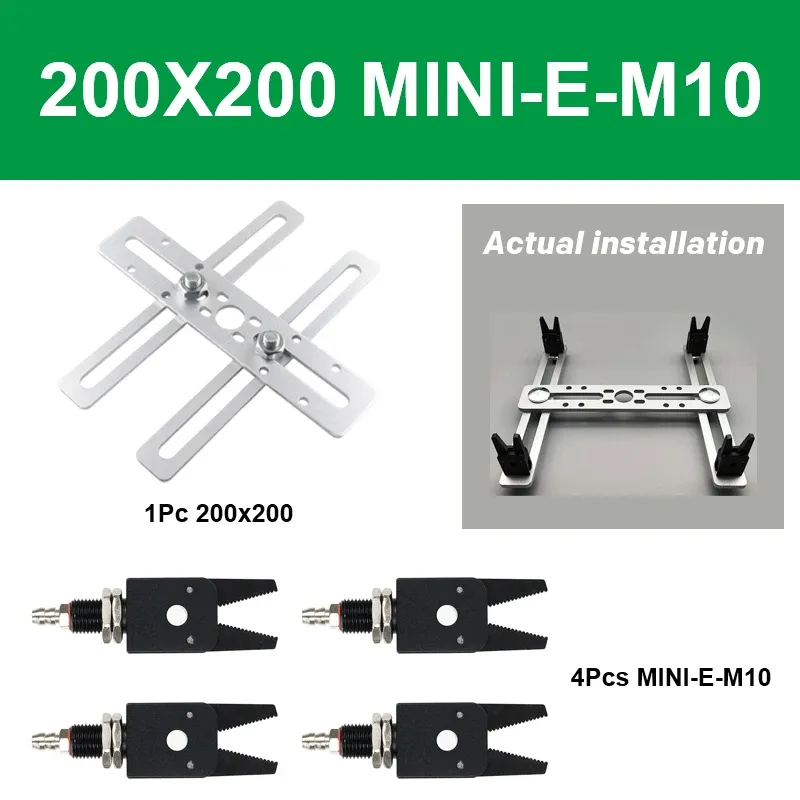 Oblique arm machine, jig frame, manipulator accessories, clamps, holders, vacuum suction cup seat fixed 200X200mm-BOLTTE