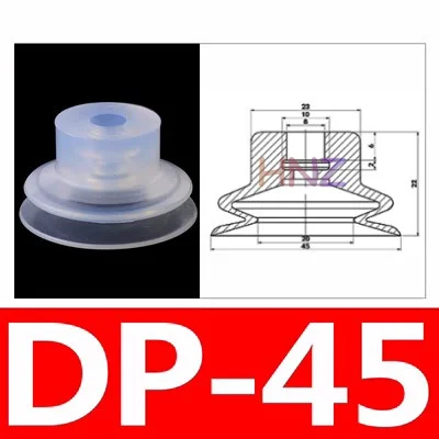 Robot vacuum sucker industrial silicone sucker single double triple layer SP/ DP/ MP series pneumatic accessories.-BOLTTE