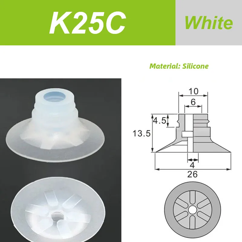 Packaging Machine Bag Opening Vacuum Suction Cup APEX20  K-27 F25 K3-3A 20-2 Robotic Arm Film Plastic Bag Accessories Pneumatic-BOLTTE
