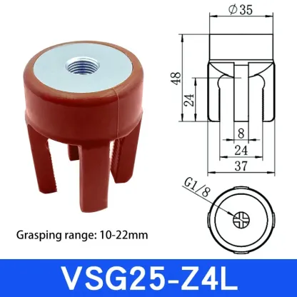 Flexible gripper fixture pneumatic vacuum suction cup mechanical arm accessories