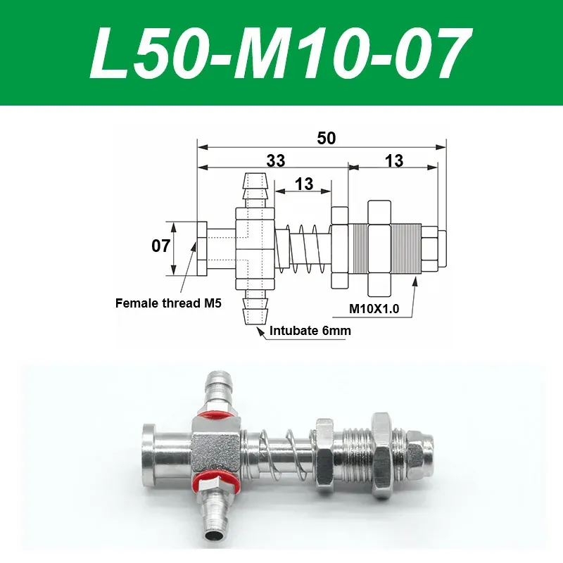 Vacuum suction cup base samll head 7mm hardware manipulator fixture accessories pneumatic support tail Side air intake-BOLTTE