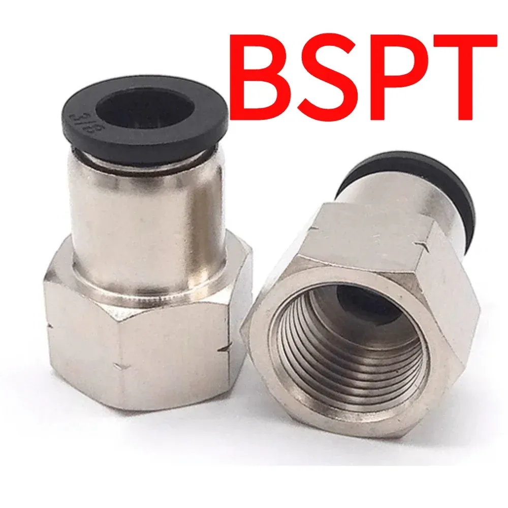 1/8" 1/4" 3/8" 1/2" NPT Male Female 1/8"- 5/8" Inch Tube OD Elbow Pneumatic Push To Connect Air Fitting Quick Release Connector-BOLTTE