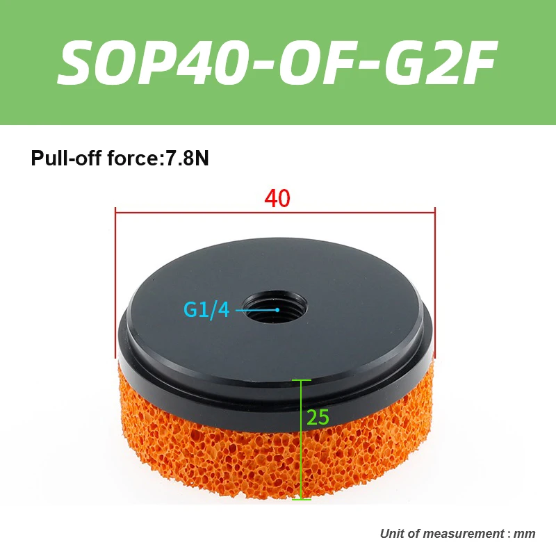 Pneumatic industrial sponge suction cup manipulator, large suction power, large flow traceless gripper-BOLTTE