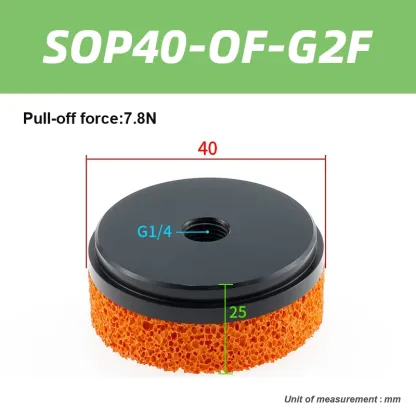 Pneumatic industrial sponge suction cup manipulator, large suction power, large flow traceless gripper-BOLTTE