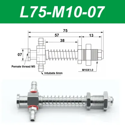 Vacuum suction cup base samll head 7mm hardware manipulator fixture accessories pneumatic support tail Side air intake-BOLTTE
