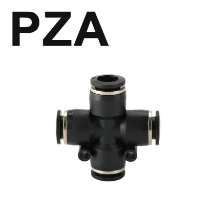 Black Pneumatic Fitting Pipe Connector Quick Release Coupling 4mm 6mm 8mm 10mm 12mm PU PV PE HVFF PY Tube Connectors-BOLTTE