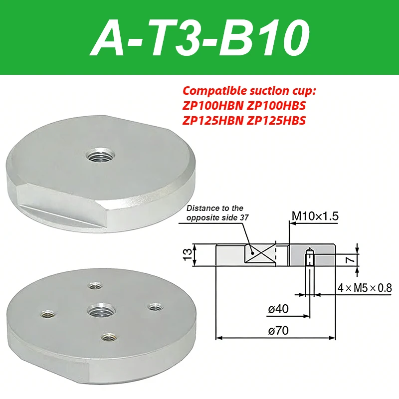 Overloaded Robotic Arm Vacuum Suction Cup Industrial Nozzle ZP32/40/50/63/80/100/125 HBN/HBS