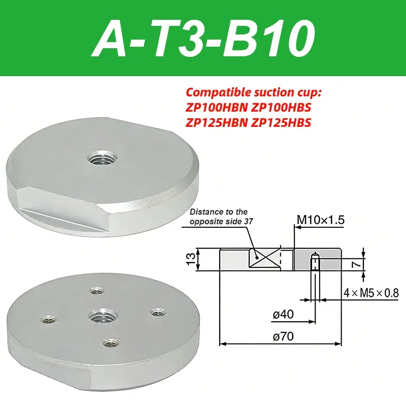 Overloaded Robotic Arm Vacuum Suction Cup Industrial Nozzle ZP32/40/50/63/80/100/125 HBN/HBS