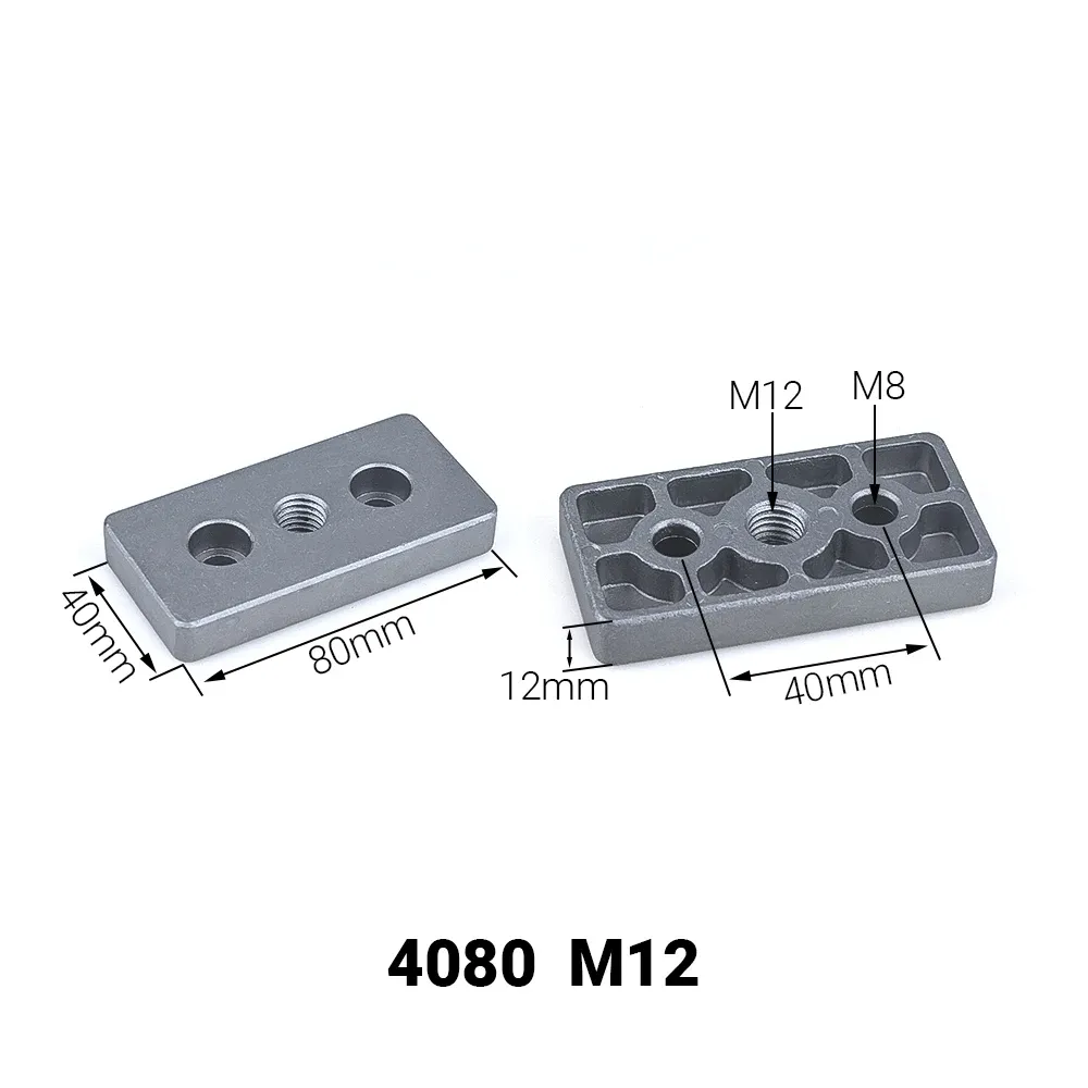 4PCS Aluminum Alloy End Connection Plate 3060 4080 4590 6060 8080 Caster Adjustable Levelling Feet Support aluminium profile