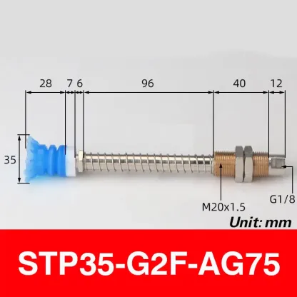 Open bag vacuum suction cup industrial STP35S/60S suction soft packaging silicone mechanical arm accessories suction nozzle lip-BOLTTE