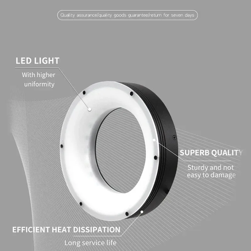 [Diffuse Reflection Light Source] Multi-Angle Ring-Shaped Industrial CCD Machine Vision Light for Automated Recognition-BOLTTE