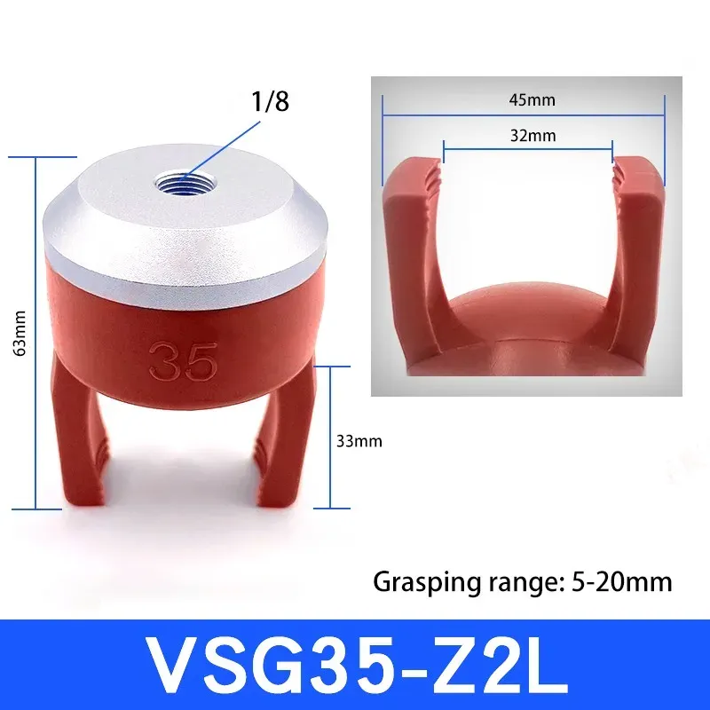Flexible gripper fixture pneumatic vacuum suction cup mechanical arm accessories