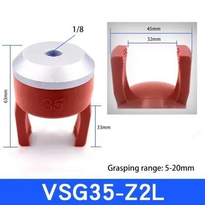 Flexible gripper fixture pneumatic vacuum suction cup mechanical arm accessories