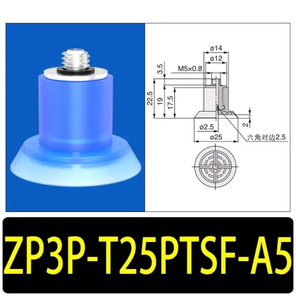 10 Pieces/pack ZP3P Vacuum Suction Cup Packing Machine Bag Opening Sucker Injection Molding Machine Pneumatic Robot Gripper Tool-BOLTTE