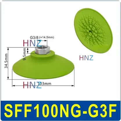 Vacuum suction cup anti-skid flat oil-resistant heavy-duty manipulator accessories SFF30/40/50NG/60/80/100/125N-BOLTTE