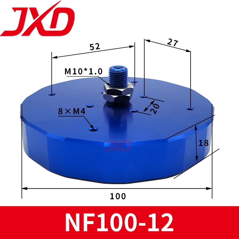 JXD Bernoulli Gripper NF20-06-A-M5F NF40-06-A-18F NF60-06-A-18F Aluminum Alloy Metal Non-contact Vacuum Suction Cup-BOLTTE