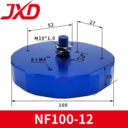 JXD Bernoulli Gripper NF20-06-A-M5F NF40-06-A-18F NF60-06-A-18F Aluminum Alloy Metal Non-contact Vacuum Suction Cup-BOLTTE