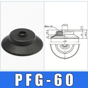 Pneumatic Vacuum Suction Cup Heavy-duty Sucker PFG PFYK-60 Large Power Silicone & NBR Mechanical Arm Robot Automation Tools-BOLTTE