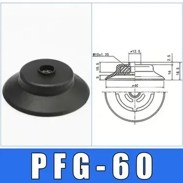 Pneumatic Vacuum Suction Cup Heavy-duty Sucker PFG PFYK-60 Large Power Silicone & NBR Mechanical Arm Robot Automation Tools-BOLTTE