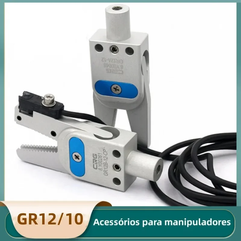 CRG manipulator mini nozzle clamp GR12/10 mini pneumatic gripper clamp with proximity switch clamp