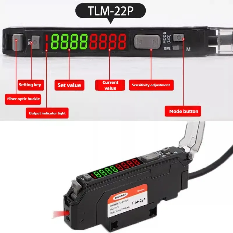 TLM-TA10 Matrix Fiber Optic Sensor Shooting Induction Automation Area Detection Infrared Induction Photoelectric Switch Grating-BOLTTE