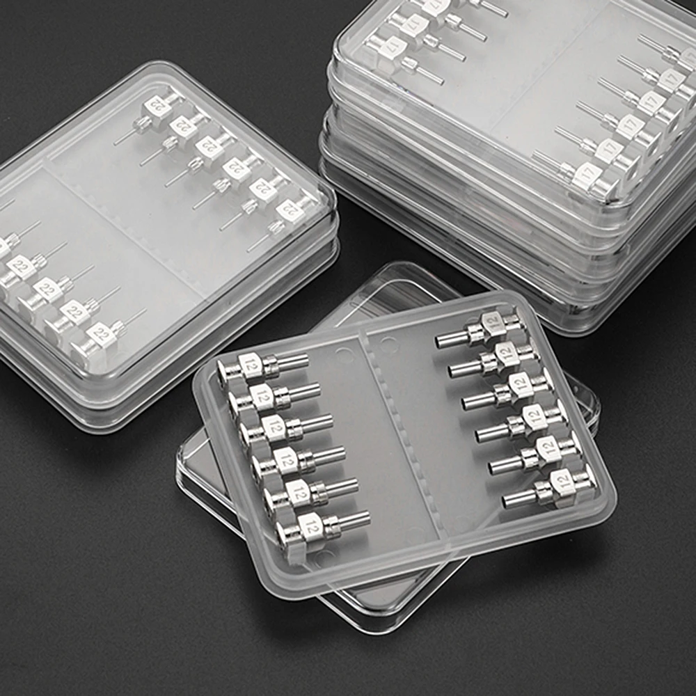 12 Pack 8G-30G Dispensing Needle 6.5mm Stainless Steel Blunt Tip Needle for filling liquids, glues and syringes-BOLTTE