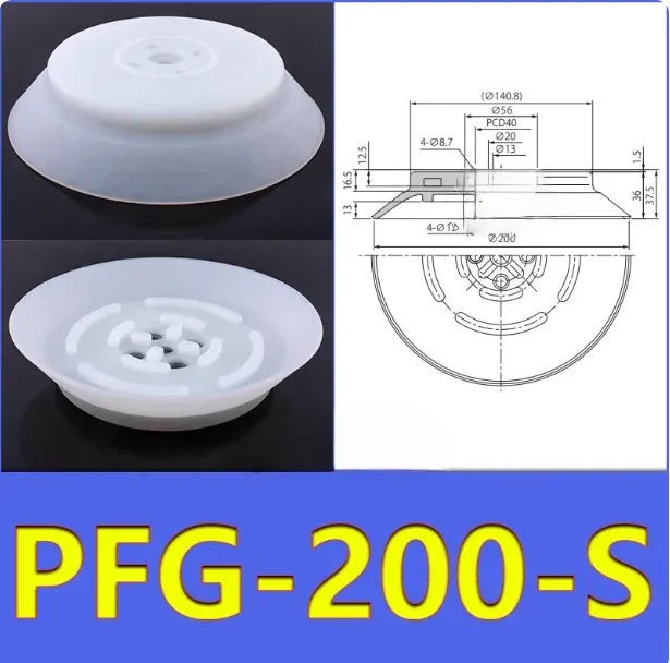 Heavy-duty glass vacuum suction cup fittings industrial J25/J50/J75-B01-A18/A22