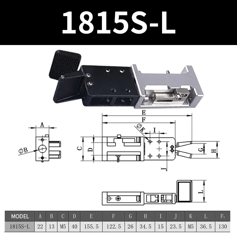 1815S Series With Sensor Robot Arm Injection Molding Machin Pneuamtic Hose  Air Cylinder Robotic Gripper Clamp-BOLTTE