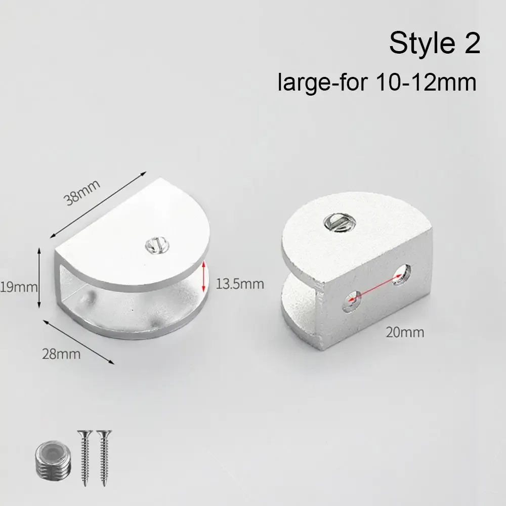 Thicken Panel Bracket Glass Clamp Shelves Clips Furniture Hardware Shelf Holder Clip Shelf Holder Support For 6-12mm