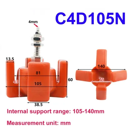 Robot arm four claw flexible gripper injection molding machine Silicone pneumatic expansion cylinder