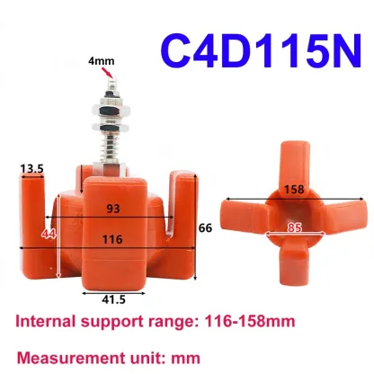 Robot arm four claw flexible gripper injection molding machine Silicone pneumatic expansion cylinder