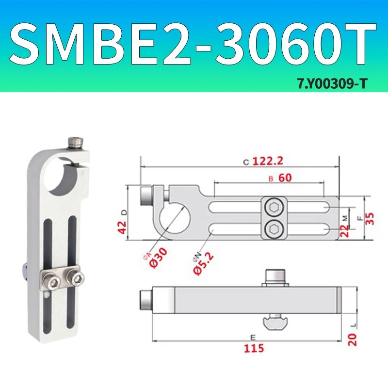 Mechanical Arm Gripper Suction Cup Holding Cylinder Adjustable Connecting Rod Base  SMBE1 SMBE2 SMBE3 Heavy Duty Fixed Support-BOLTTE