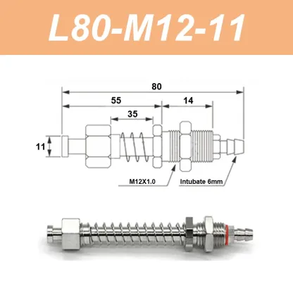 Vacuum suction cup base Big head 11mm hardware manipulator fixture accessories pneumatic support tail air inlet-BOLTTE