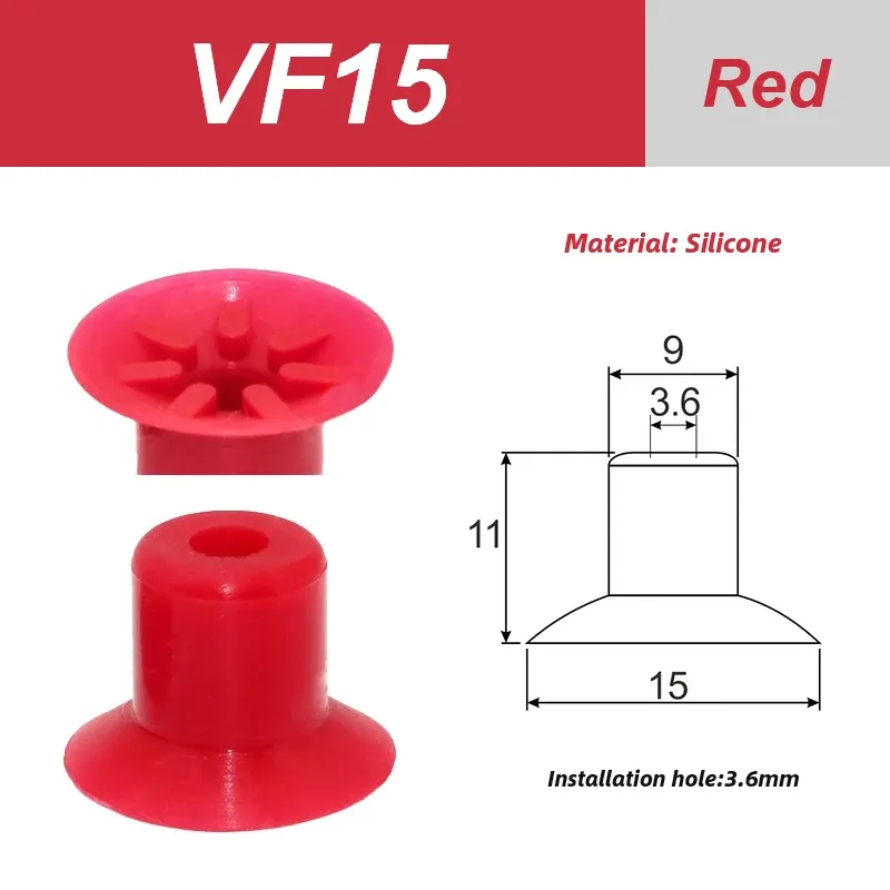 VF Series Manipulator silicone vacuum suction cup VF15/20/25/30/40/50 industrial pneumatic components accessories-BOLTTE