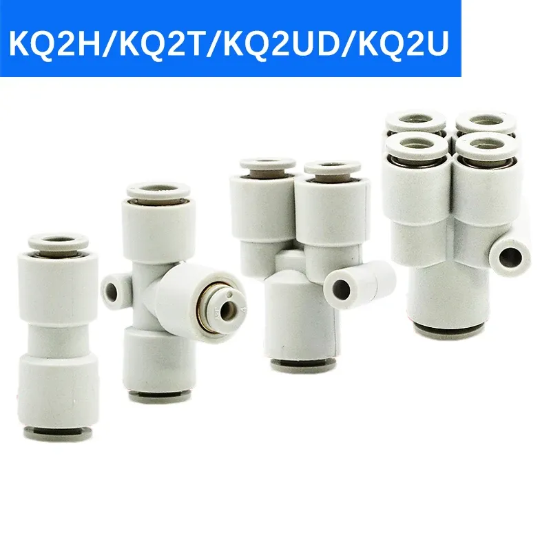Pneumatic Fitting direct variable diameter air connector Plastic Push fit Union T Shape KQ2T/KQ2H/KQ2U04-06/06-08/08-10/10-12-BOLTTE