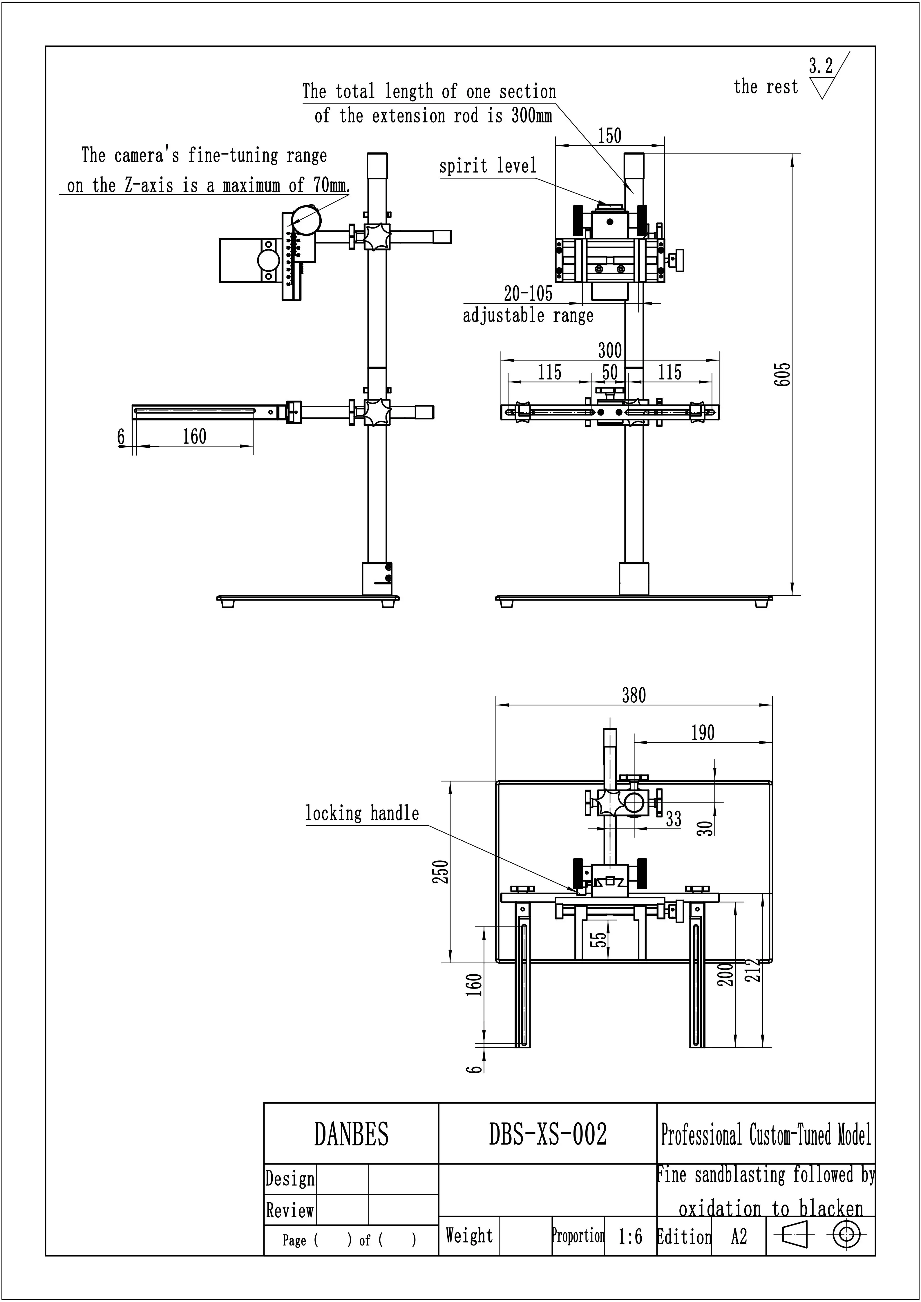 Industrial Machine Vision Fine-Tuning Stand | CCD Camera & LED Light Source Mount for Inspection-BOLTTE