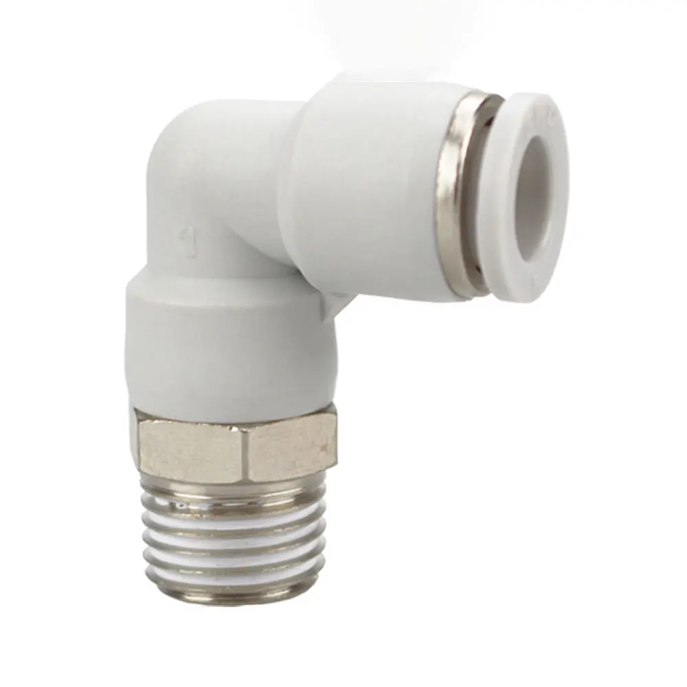 1/8" 1/4" 3/8" 1/2" BSP Male x 4 6 8 10 12 14 16 mm Tube Elbow Brass Pneumatic Air Fittings Push In Connector For Air Compressor-BOLTTE