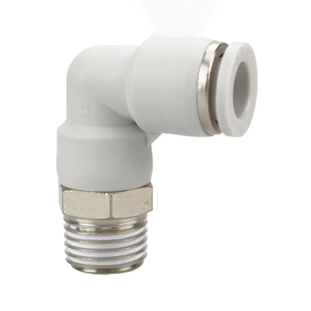 1/8" 1/4" 3/8" 1/2" BSP Male x 4 6 8 10 12 14 16 mm Tube Elbow Brass Pneumatic Air Fittings Push In Connector For Air Compressor-BOLTTE